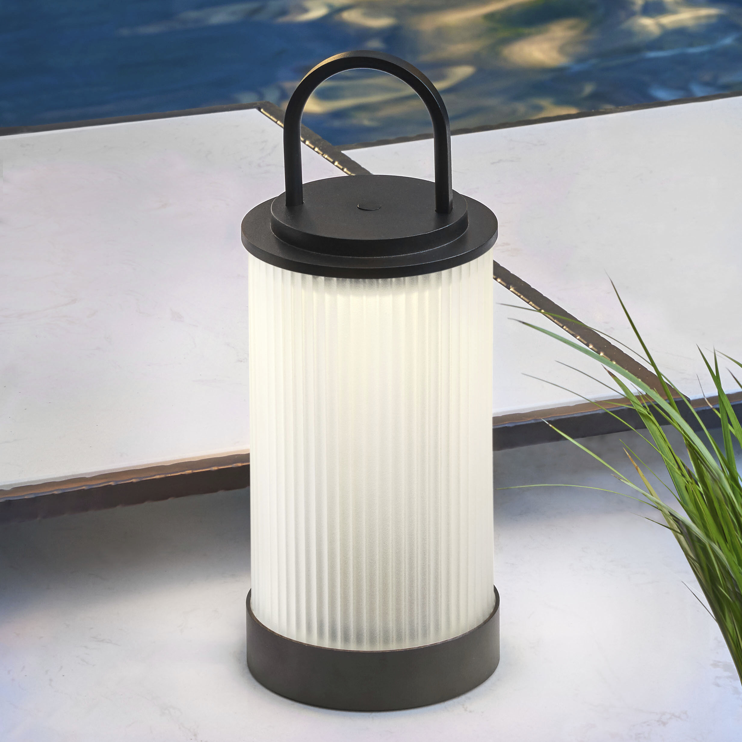 Tawa 11 inch 2.2 watt Black Rechargeable Table Lamp Portable Light